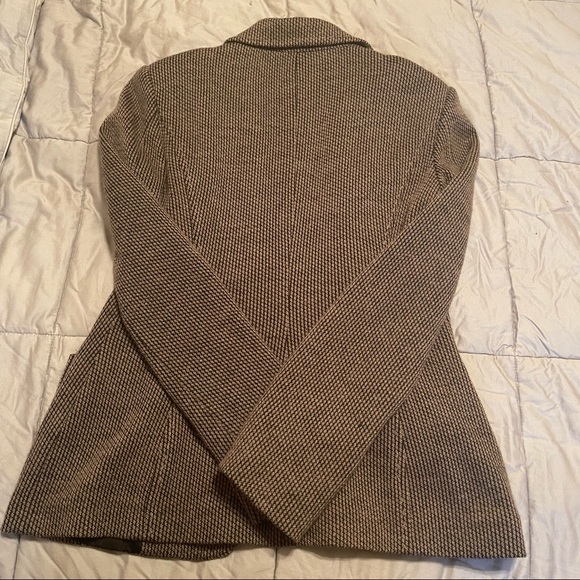 COPY - MaxMara Weekend Black/Cream Wool Virgin Printed Blazer Size Large - Picture 3 of 5